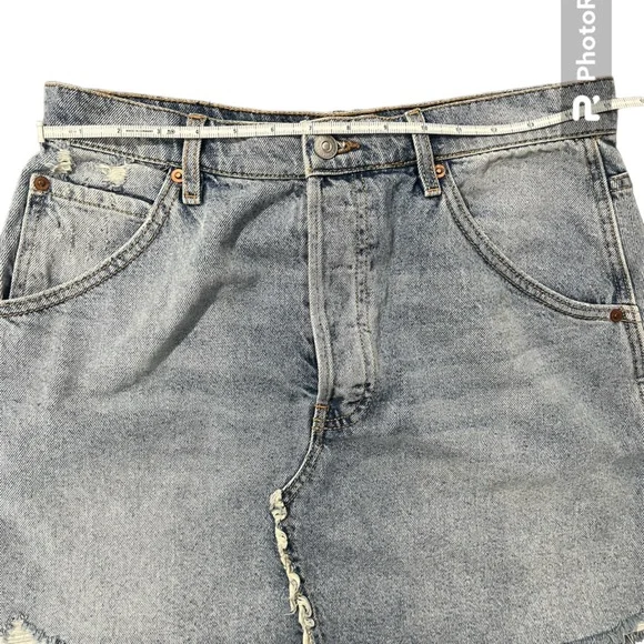Free People Light Wash Denim Skirt - Picture 7 of 8